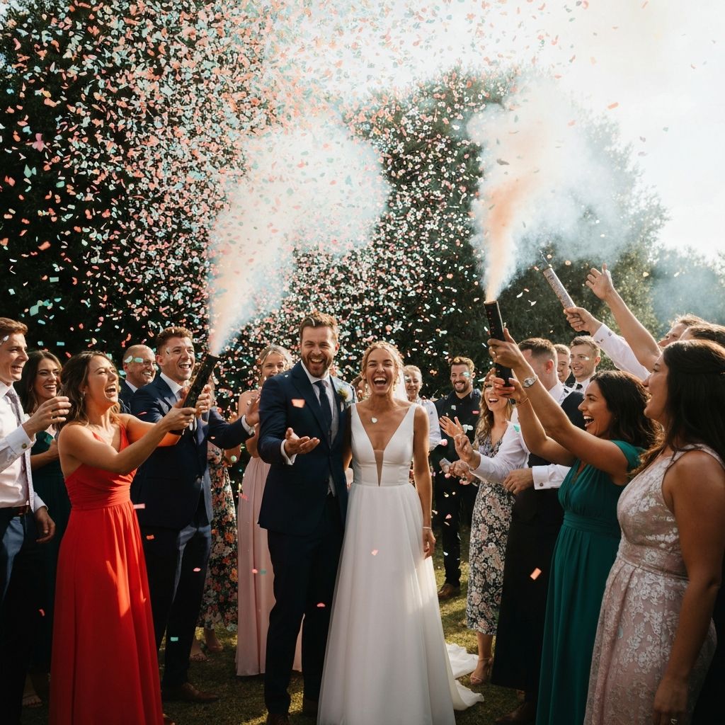 Confeti en boda